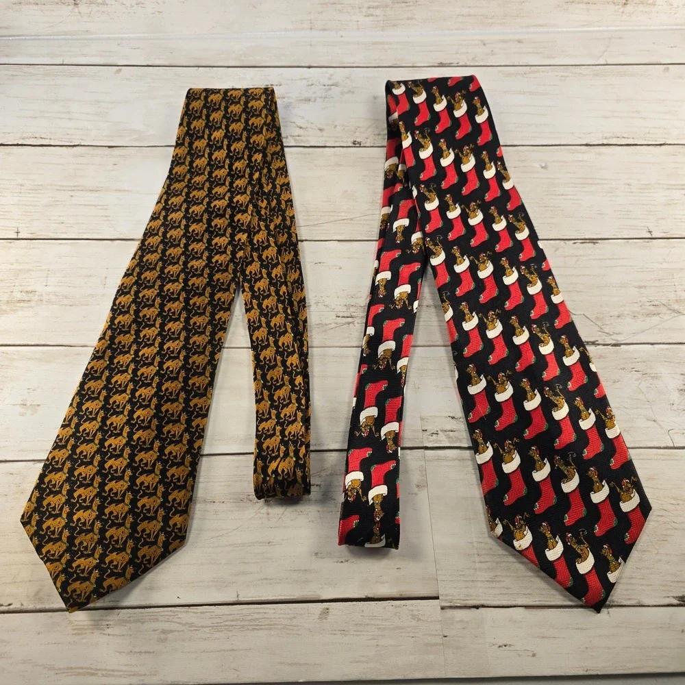 Scooby-Doo‎ Vintage Tie Lot 2 Warner Bros Studio Store Cartoon Network Christmas